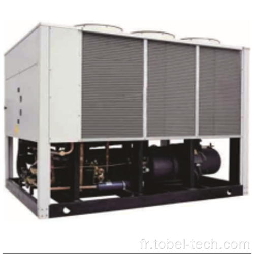 Refroidisseur d'eau à vis refroidi par air à double compresseur industriel